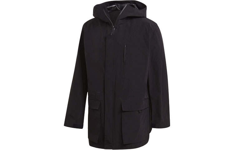 Y-3 Y 3 Jackets Men's Black Hooded Moderate Instructor