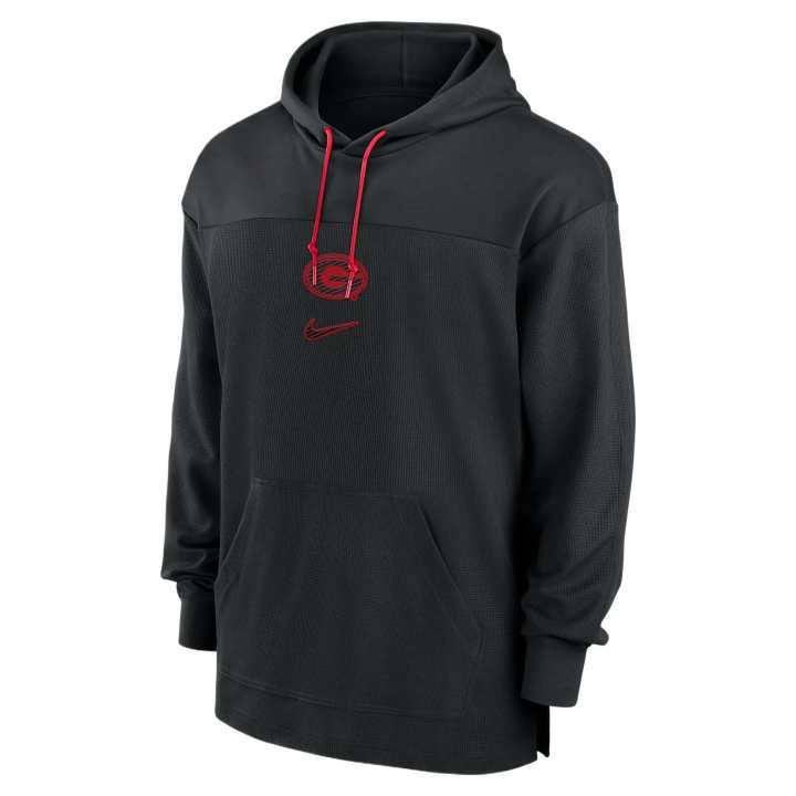 Nike Nike Georgia Bulldogs Sideline Jersey Men's Nike Dri FIT College Pullover Hoodie