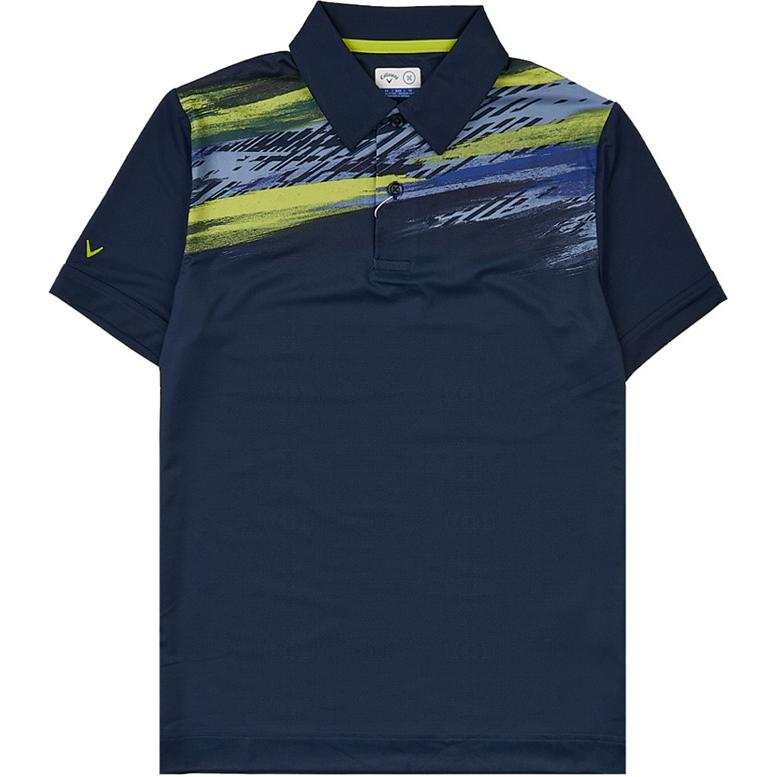 Callaway Polo Shirts Men's Blue Polo Collar Moderate Straight Fit