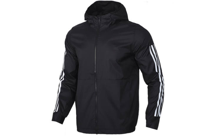 Adidas Adidas Jackets Men's Black Hooded Moderate Other