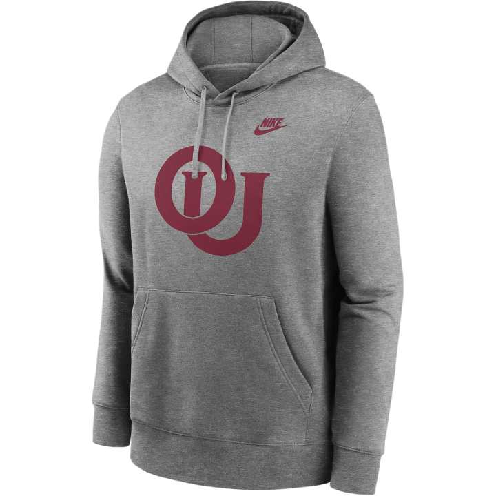 Nike Nike Oklahoma Sooners Legacy Club Primary Logo Men's Nike College Pullover Hoodie