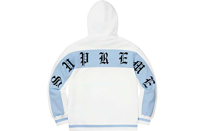Supreme Supreme Old English Stripe Zip Up Sweatshirt