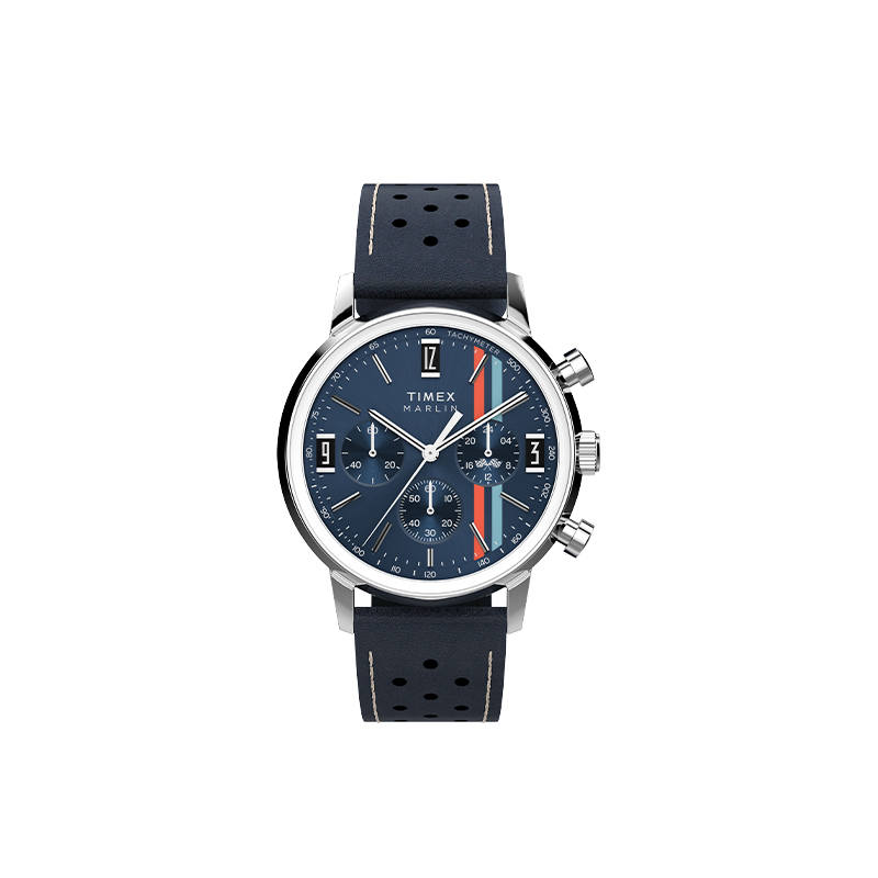 TIMEX Wrist Watches Quartz Movement Genuine Leather Strap Black Dial Men's Watches