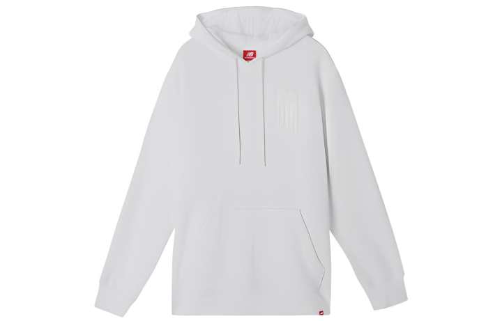 New Balance New Balance Casual Sports Fleece Lined Thermal Pullover Sweatshirt Men's White
