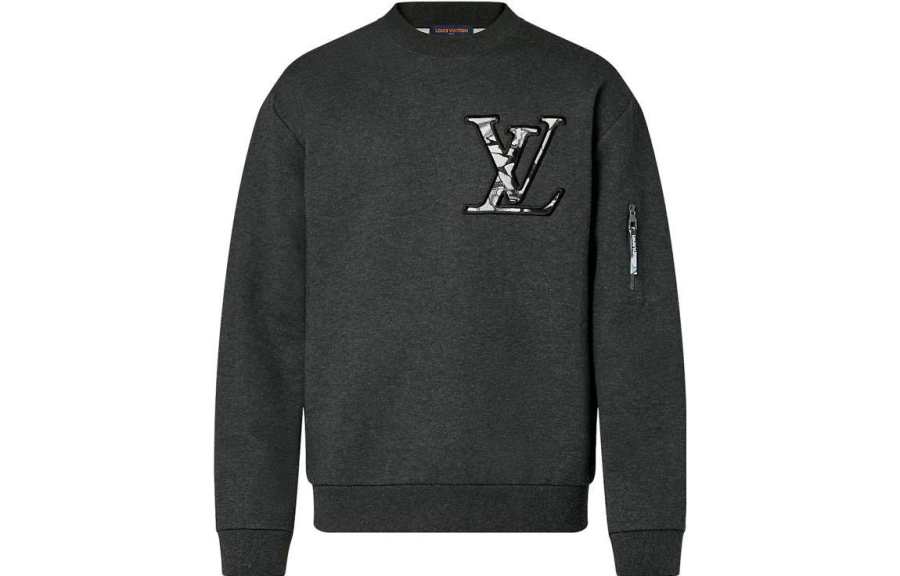 LOUIS VUITTON LOUIS VUITTON 2010s LV appliqué Sweatshirt