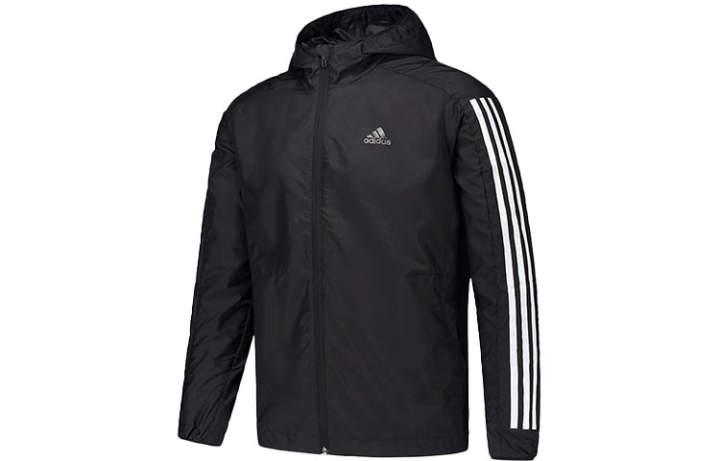 Adidas Adidas Jackets Men's Black Hooded Moderate Other