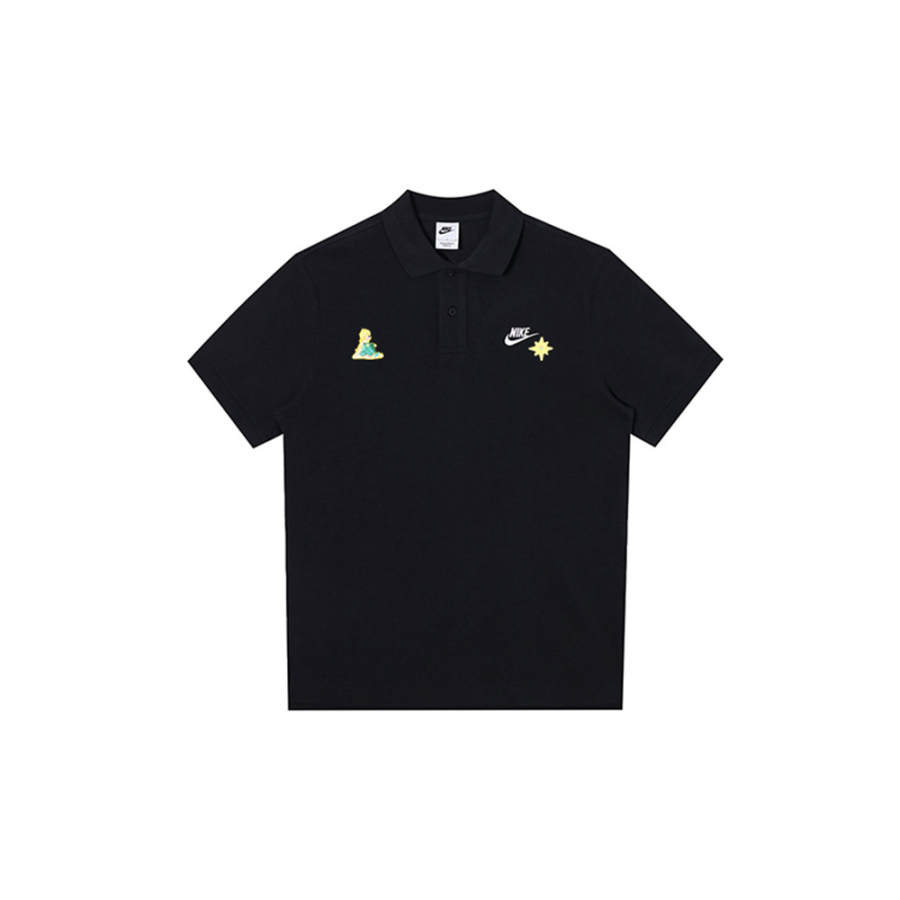 Nike Nike Polo Shirts Men's Black Polo Collar Moderate Straight Fit
