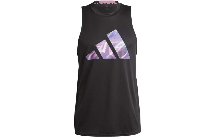 Adidas Adidas Tank Tops Men's Black Crew Neck Moderate Straight Fit