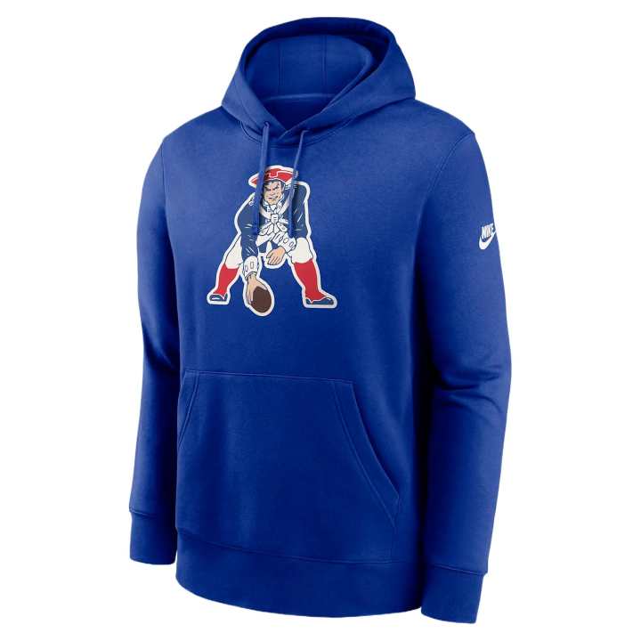 Nike Nike New England Patriots Rewind Club Logo Men's Nike Nfl Pullover Hoodie