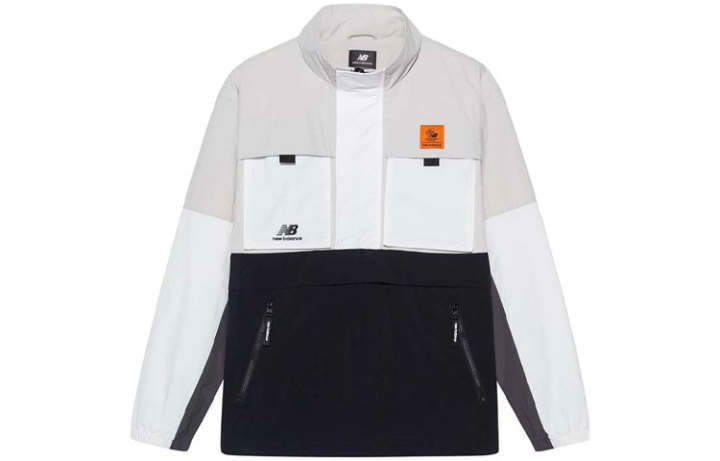 New Balance New Balance Jackets Unisex Black/White Stand Collar Moderate Workwear