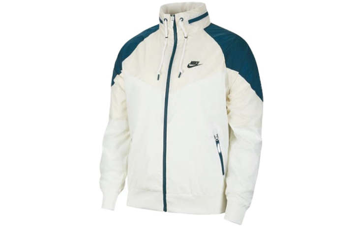 Nike Nike Jackets Men's Green White Stand Collar Moderate Other