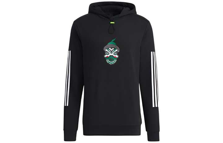 Adidas Adidas Sweatshirts Unisex Black Hooded Moderate Regular