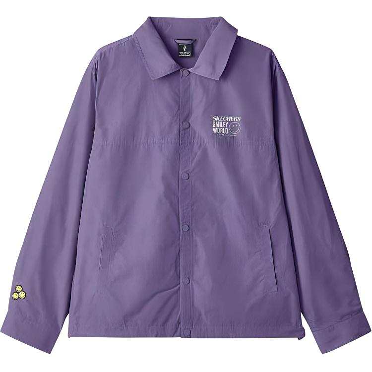Skechers x SMLIEYWORLD Sports Life Collection Shirt Men's Grape Fruit Bowl Purple