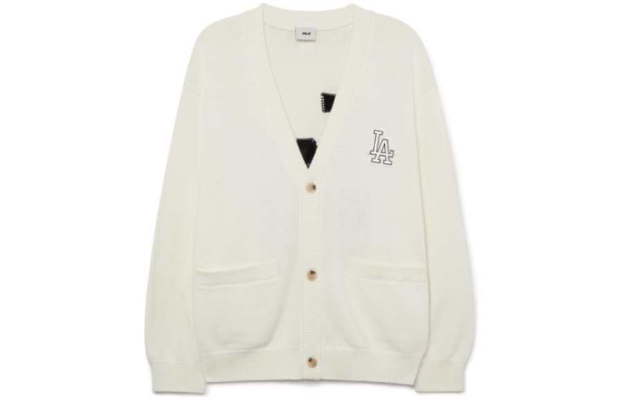 MLB MLB Knitwear Unisex Ivory V Neck Moderate Other