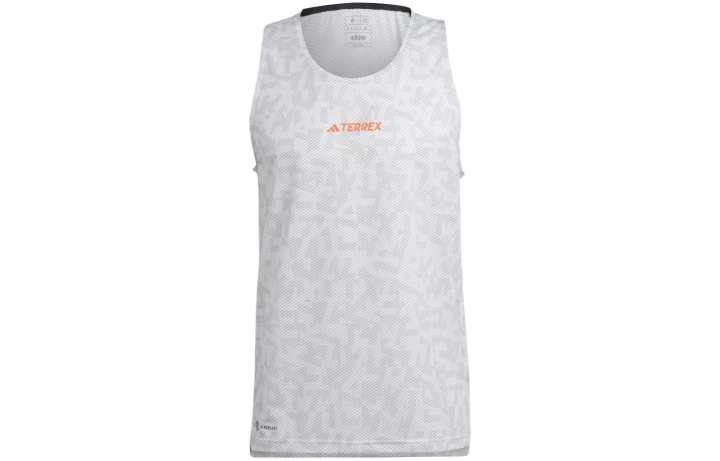 Adidas Adidas Tank Tops Men's White Crew Neck Moderate Straight Fit