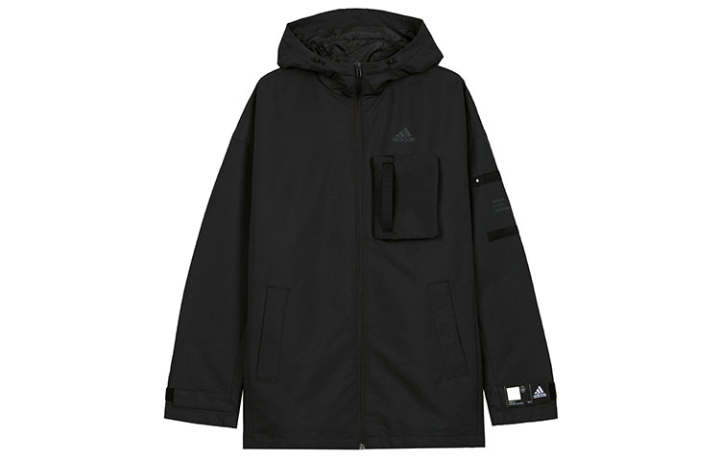 Adidas Adidas Jackets Men's Black Hooded Moderate Other