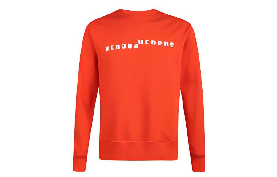 VERSUS Sweatshirts Men's Red Crew Neck Moderate Regular