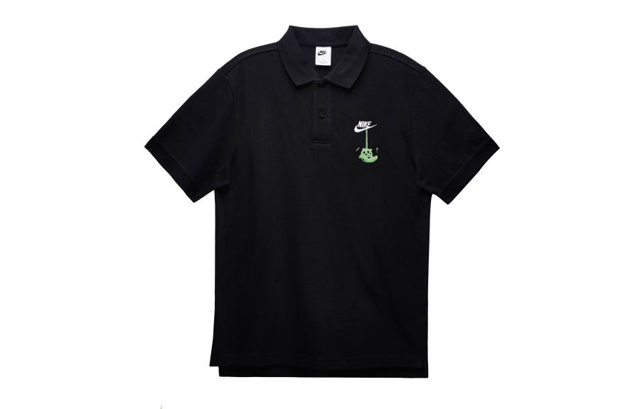 Nike Nike Polo Shirts Men's Black Polo Collar Moderate Straight Fit