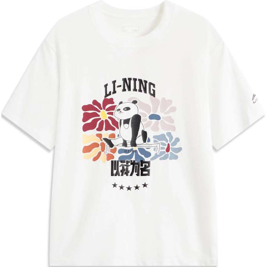Li-Ning Li Ning Sports Life Collection T Shirt Unisex White
