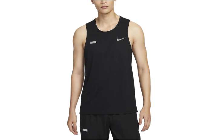 Nike Nike Tank Tops Men's Black Crew Neck Moderate Straight Fit