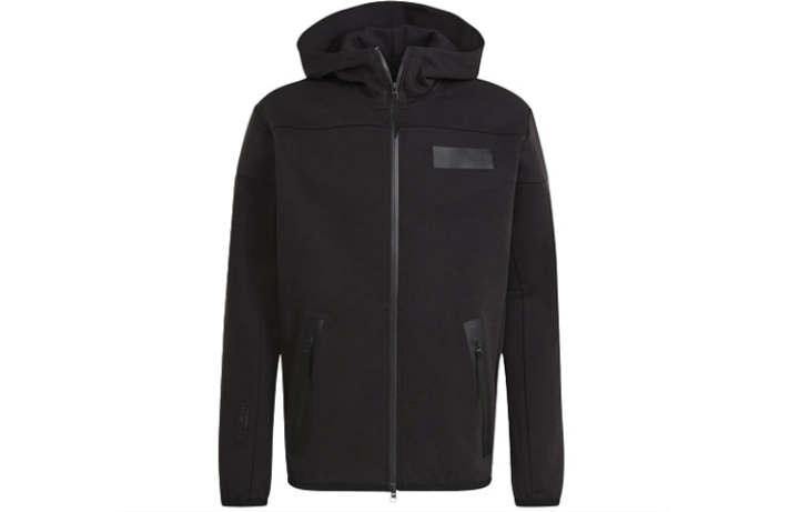 Adidas Adidas Jackets Men's Black Hooded Moderate Workwear