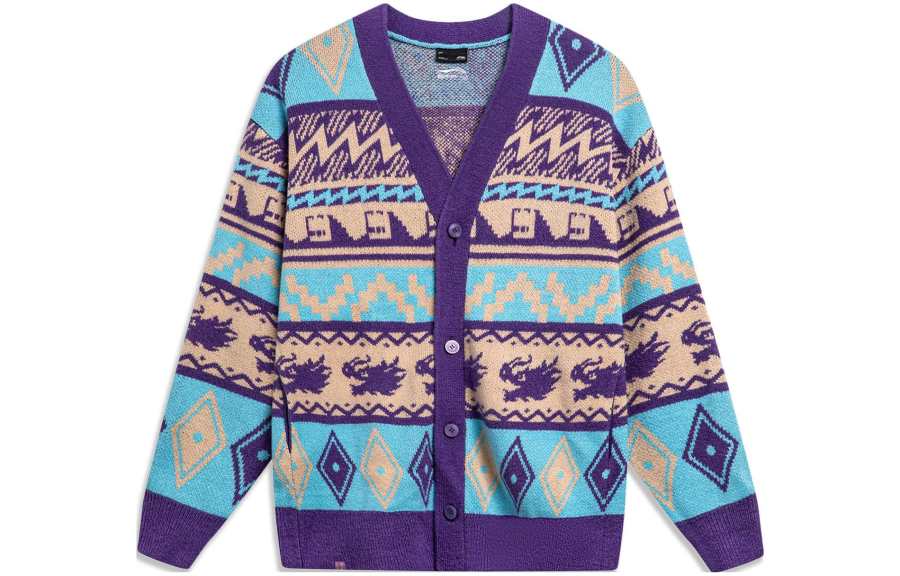 Li-Ning Li Ning Rijin Doujin Collection Knitwear Men's Ultraviolet