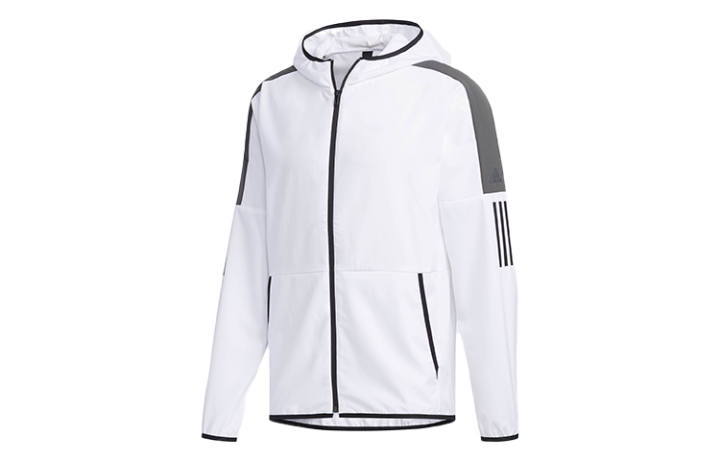 Adidas Adidas Jackets Men's White Hooded Moderate Pilot