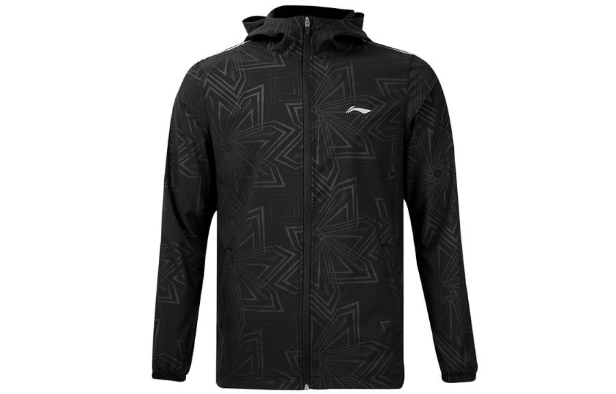 Li-Ning Li Ning Jackets Men's Black Hooded Moderate Reversible