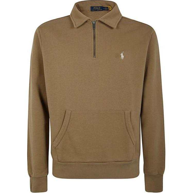 Polo Ralph Lauren Logo Embroidered Half Zip Sweatshirt