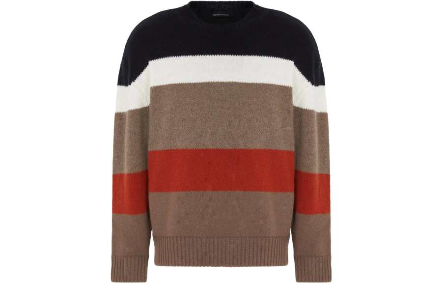EMPORIO ARMANI 【Zoomed ImageryBest of: PromotionsPrevious Season】intarsia-knit striped-pattern jumper