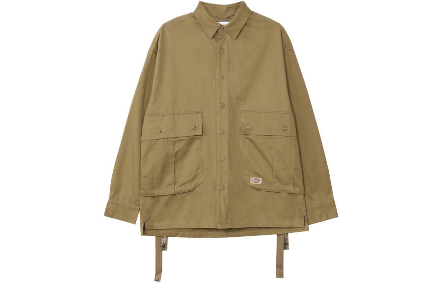 Dickies Dickies Jackets Men's Khaki Lapel Moderate