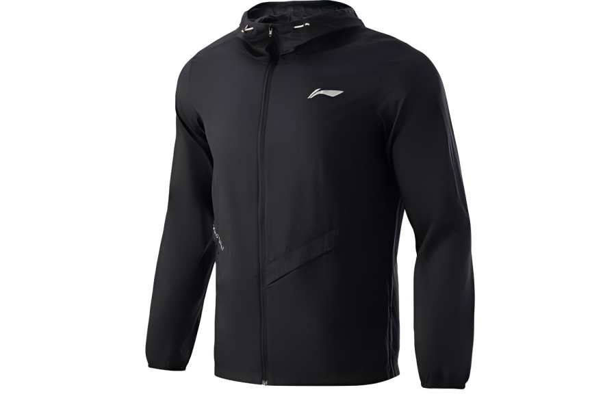 Li-Ning Li Ning Running Collection Jackets Men's Black Hooded Moderate Other