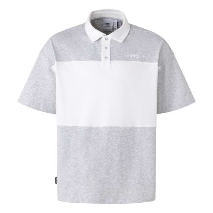 Adidas Adidas ACTION POLO SS Polo Shirt Men's Light Heather Gray/White