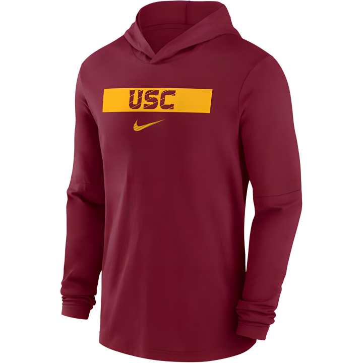 Nike Nike Usc Trojans Sideline Men's Nike Dri FIT College Long Sleeve Hooded Top