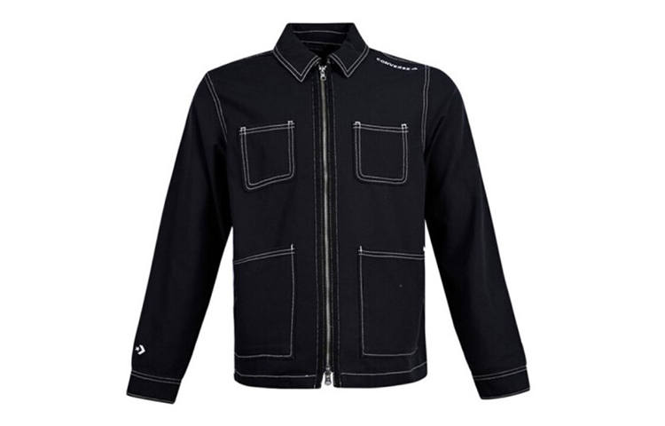 Converse Converse Jackets Men's Black Lapel Moderate Workwear