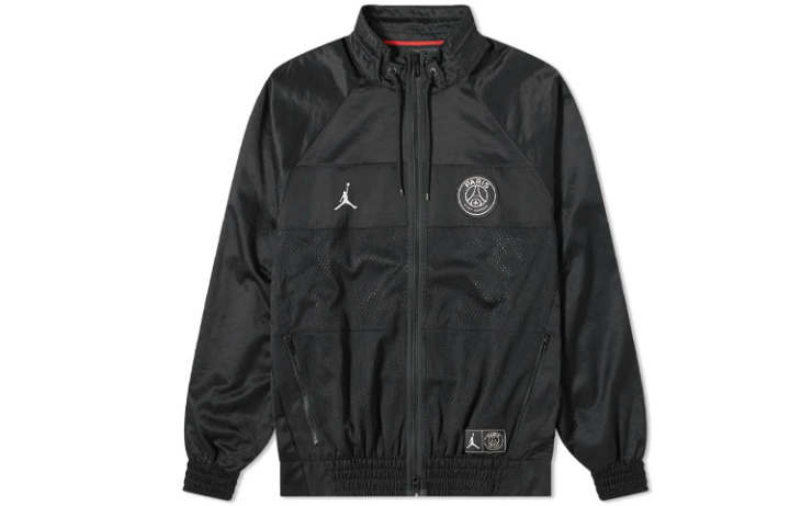 Jordan Jordan Paris Saint Germain Jackets Men's Black Stand Collar Moderate Other