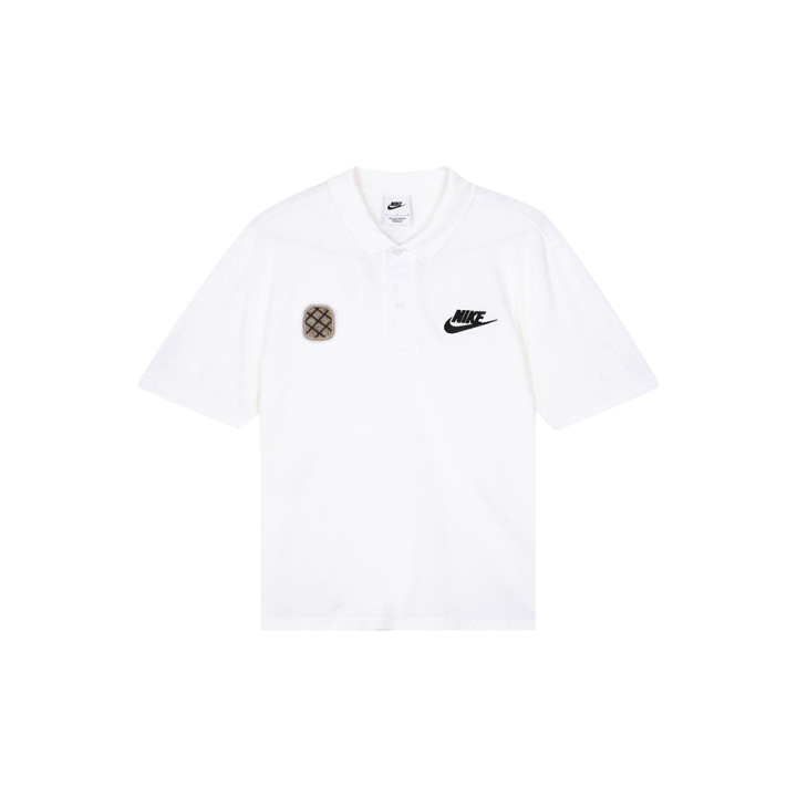 Nike Nike Polo Shirts Men's White Polo Collar Moderate Straight Fit