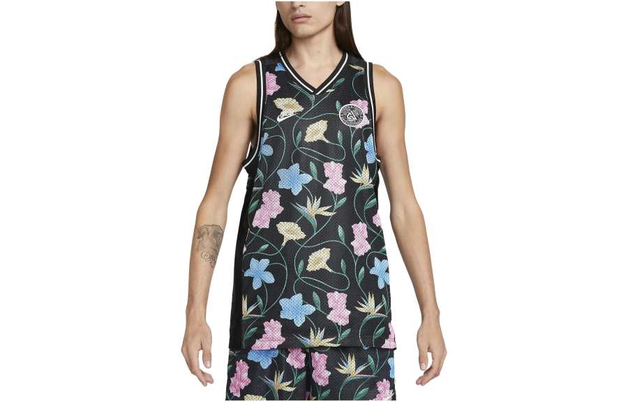 Nike Nike Tank Tops Men's Black V Neck Moderate Straight Fit