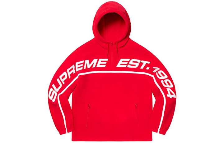 Supreme Supreme Polartec Half Zip Hooded Sweatshirt
