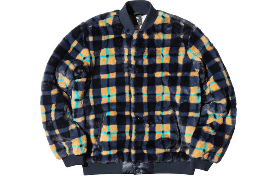 Nike Nike SB Dunk High X Concepts Crossover Skateboard Sports Plush Plaid Jacket Asia Edition Colorblock Yellow
