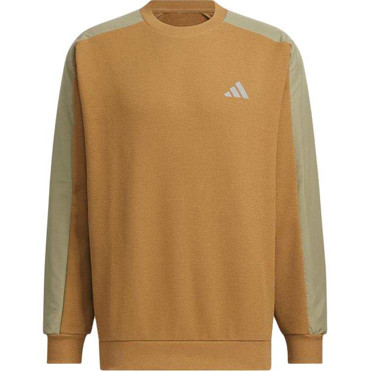 Adidas Adidas Sweatshirts Men's Brown Crew Neck Moderate Regular