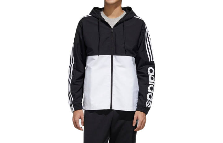 Adidas Adidas Jackets Men's Black White Hooded Moderate Other