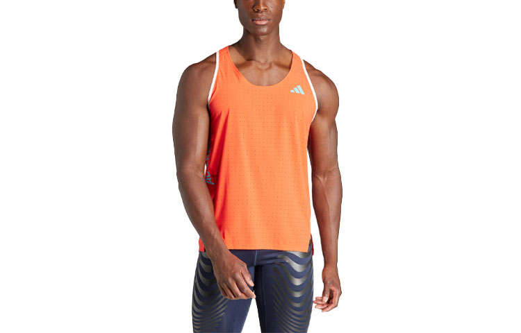 Adidas Adidas Adizero Running Tank Top Men's Light Red