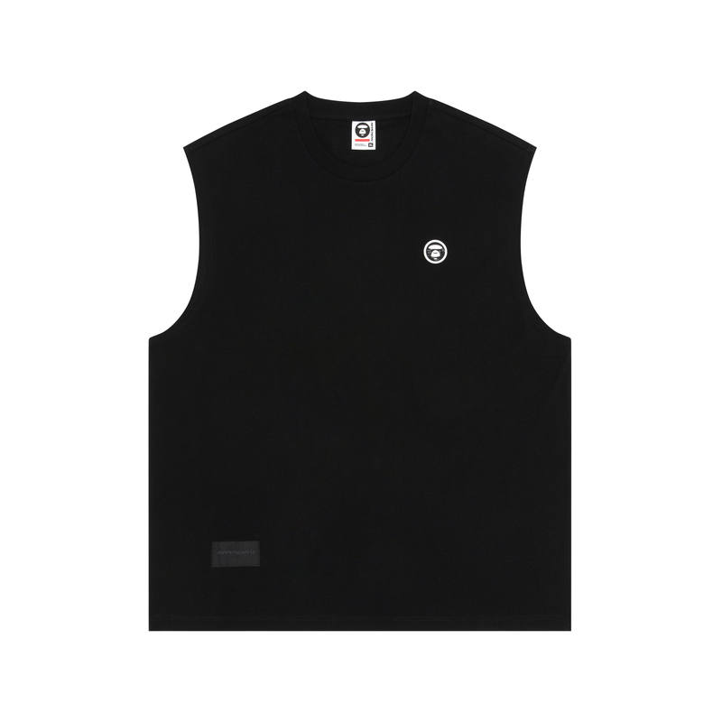 Aape Tank Tops Men's Crew Neck Moderate Straight Fit