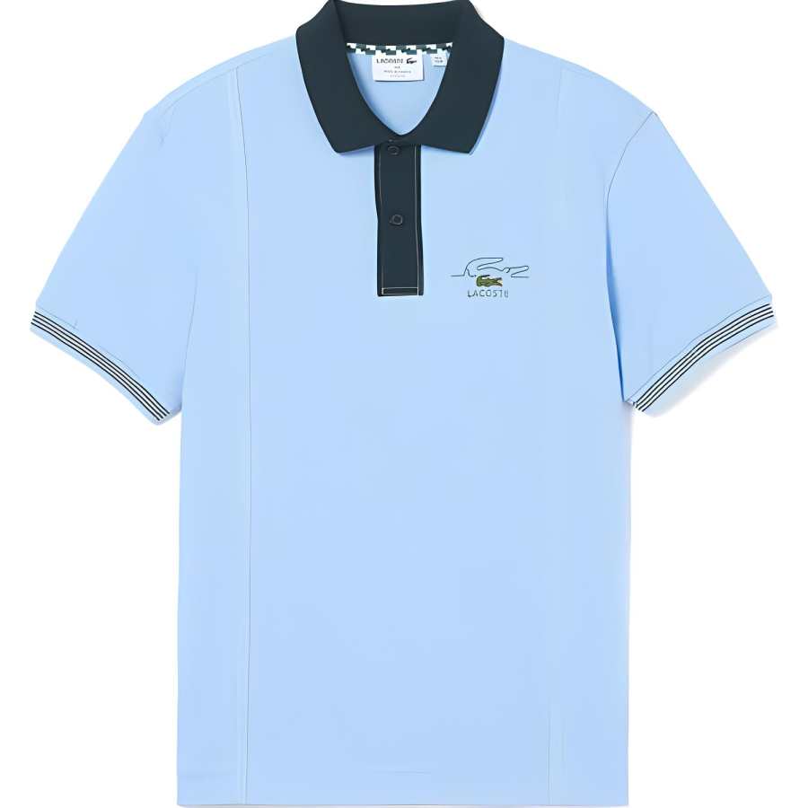 LACOSTE Polo Shirts Men's Blue Moderate Other