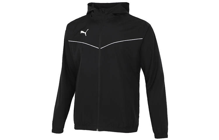 PUMA TeamRise Jackets Men's Black Hooded Moderate Other