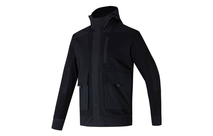 Adidas Adidas Jackets Men's Black Stand Collar Moderate Workwear