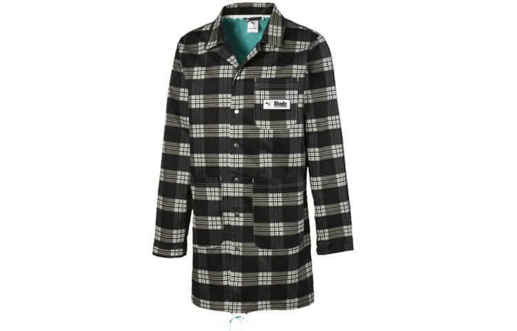 PUMA Rhude Puma X RHUDE Mens All Over Print Coat White