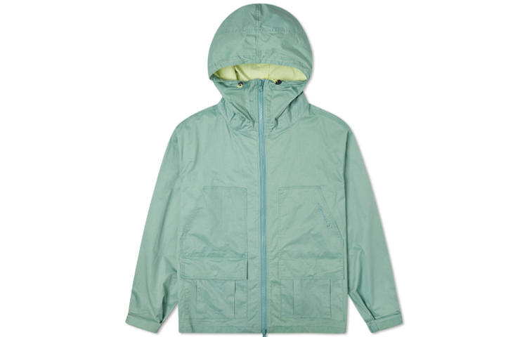 Converse Converse Jackets Men's Washed Sea Blue Hooded Moderate Workwear