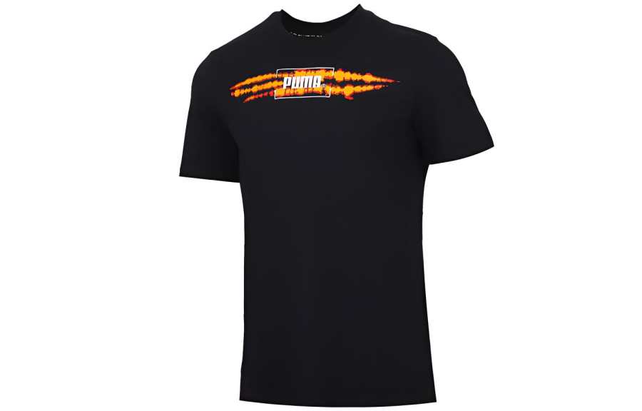 PUMA T Shirts Men's Crew Neck Moderate Straight Fit
